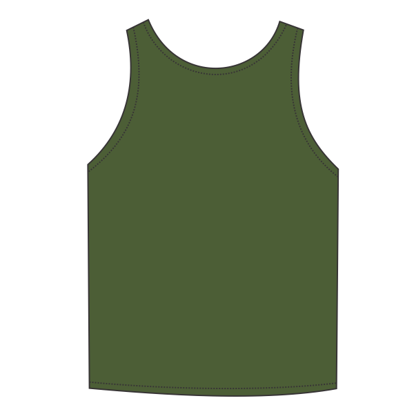 Alleson Athletic Men's Reversible Tank, Kelly / White, Back view
