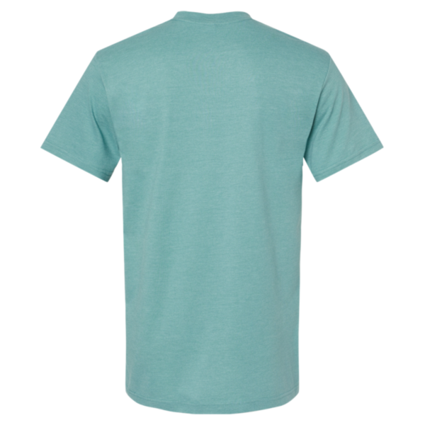 American Apparel Unisex CVC Tee, Heather Arctic, Back view