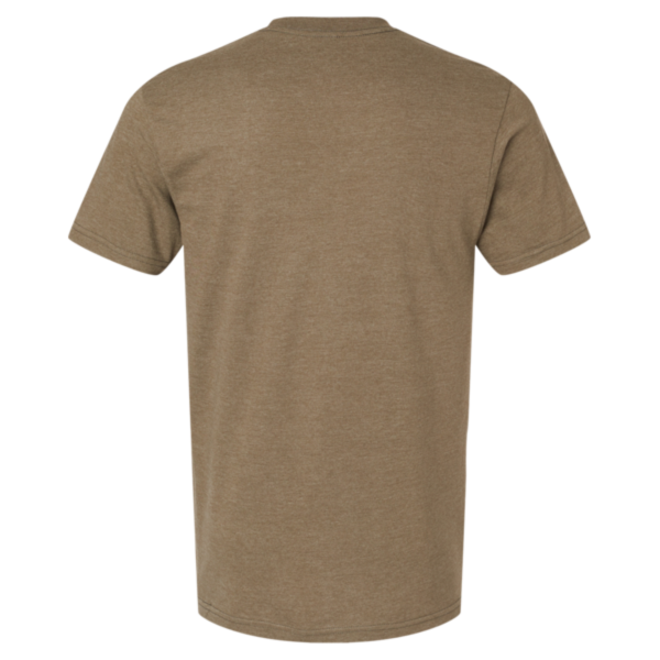 American Apparel Unisex CVC Tee, Heather Army, Back view