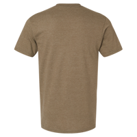 American Apparel Unisex CVC Tee, Heather Army, Back view
