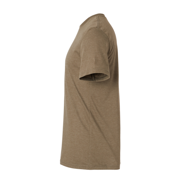 American Apparel Unisex CVC Tee, Heather Army, Left Sleeve view
