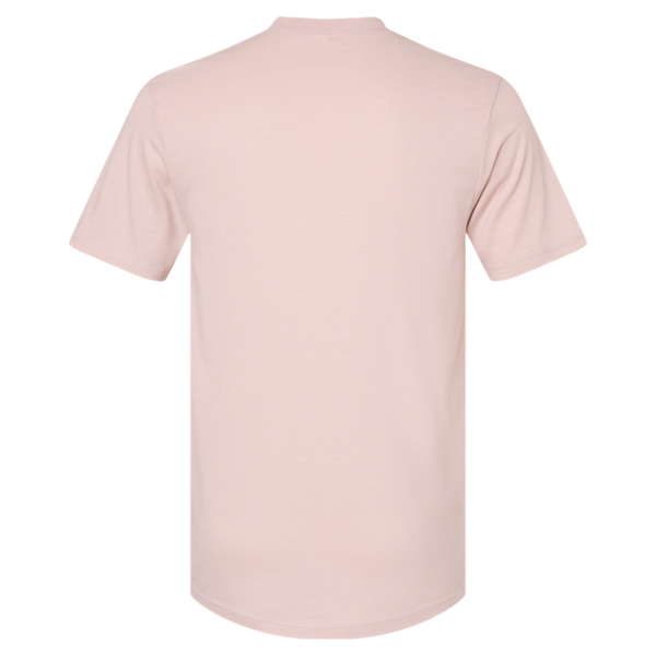 American Apparel Unisex CVC Tee, Heather Blush, Back view