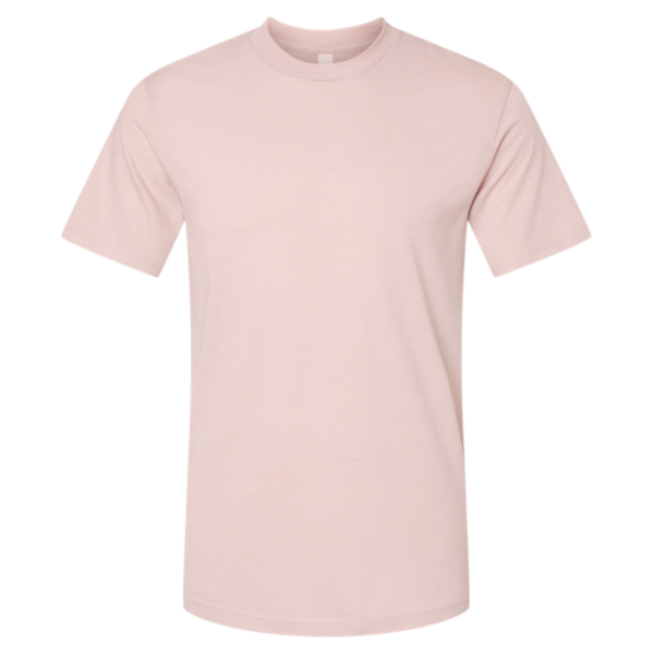 American Apparel Unisex CVC Tee, Heather Blush, Front view