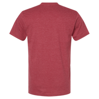 American Apparel Unisex CVC Tee, Heather Cardinal, Back view