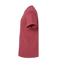 American Apparel Unisex CVC Tee, Heather Cardinal, Left Sleeve view