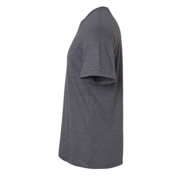 American Apparel Unisex CVC Tee, Heather Charcoal, Left Sleeve view