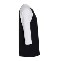 American Apparel Unisex CVC Three-Quarter Sleeve Tee, Black / White, Right Sleeve view