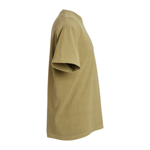 American Apparel Unisex Garment-Dyed Heavyweight Cotton Tee, Faded Army, Right Sleeve view
