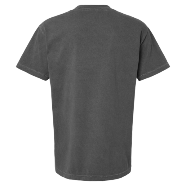American Apparel Unisex Garment-Dyed Heavyweight Cotton Tee, Faded Black, Back view