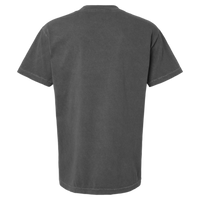 American Apparel Unisex Garment-Dyed Heavyweight Cotton Tee, Faded Black, Back view