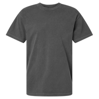 American Apparel Unisex Garment-Dyed Heavyweight Cotton Tee, Faded Black, Front view