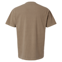 American Apparel Unisex Garment-Dyed Heavyweight Cotton Tee, Faded Brown, Back view
