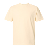 American Apparel Unisex Garment-Dyed Heavyweight Cotton Tee, Faded Cream, Front view