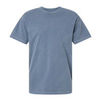 American Apparel Unisex Garment-Dyed Heavyweight Cotton Tee, Faded Navy, Front view