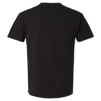 American Apparel Unisex Garment-Dyed Heavyweight Cotton Tee, True Black, Back view