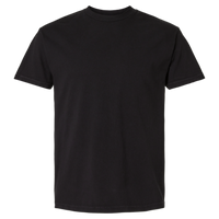 American Apparel Unisex Garment-Dyed Heavyweight Cotton Tee, True Black, Front view