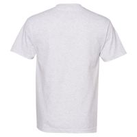 American Apparel Unisex Heavyweight Cotton Tee, Ash Grey, Back view