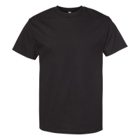 American Apparel Unisex Heavyweight Cotton Tee, Black, Front view