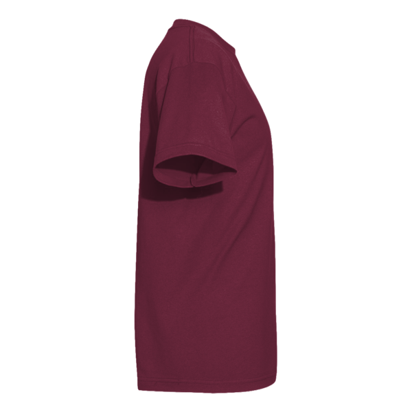 American Apparel Unisex Heavyweight Cotton Tee, Burgundy, Right Sleeve view
