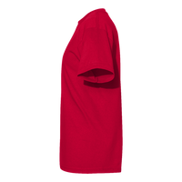 American Apparel Unisex Heavyweight Cotton Tee, Cardinal, Left Sleeve view