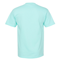 American Apparel Unisex Heavyweight Cotton Tee, Celadon, Back view