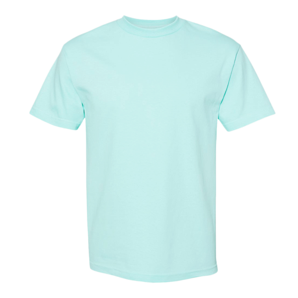 American Apparel Unisex Heavyweight Cotton Tee, Celadon, Front view