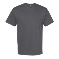 American Apparel Unisex Heavyweight Cotton Tee, Charcoal, Front view