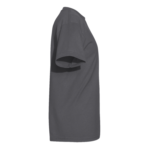 American Apparel Unisex Heavyweight Cotton Tee, Charcoal, Right Sleeve view