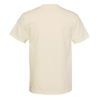 American Apparel Unisex Heavyweight Cotton Tee, Cream, Back view
