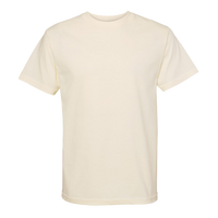 American Apparel Unisex Heavyweight Cotton Tee, Cream, Front view