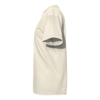 American Apparel Unisex Heavyweight Cotton Tee, Cream, Left Sleeve view