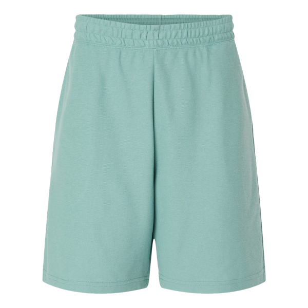 American Apparel Unisex Pique Gym Shorts, Arctic, Front view