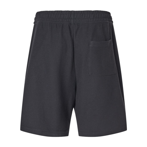 American Apparel Unisex Pique Gym Shorts, Black, Back view