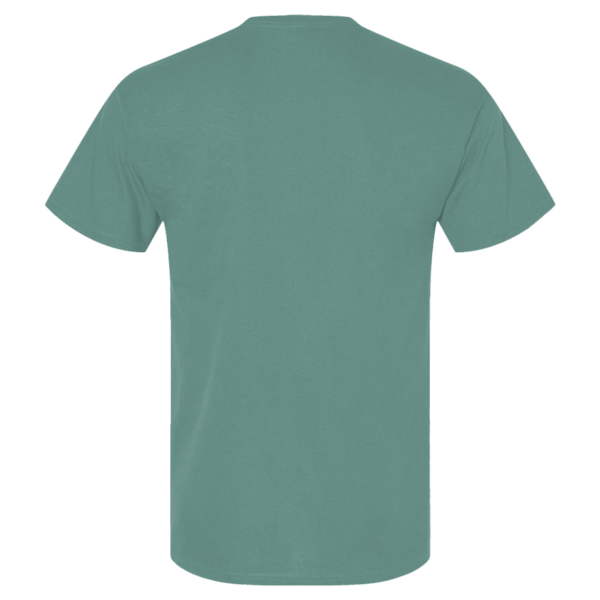American Apparel Unisex Pique Mockneck Tee, Arctic, Back view