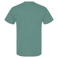 American Apparel Unisex Pique Mockneck Tee, Arctic, Back view