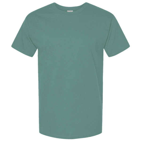 American Apparel Unisex Pique Mockneck Tee, Arctic, Front view