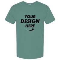 American Apparel Unisex Pique Mockneck Tee, Arctic, Front view, Mockup