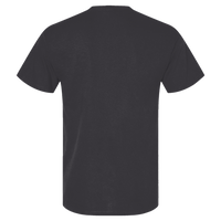 American Apparel Unisex Pique Mockneck Tee, Black, Back view