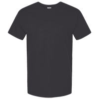American Apparel Unisex Pique Mockneck Tee, Black, Front view