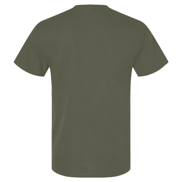 American Apparel Unisex Pique Mockneck Tee, Lieutenant, Back view
