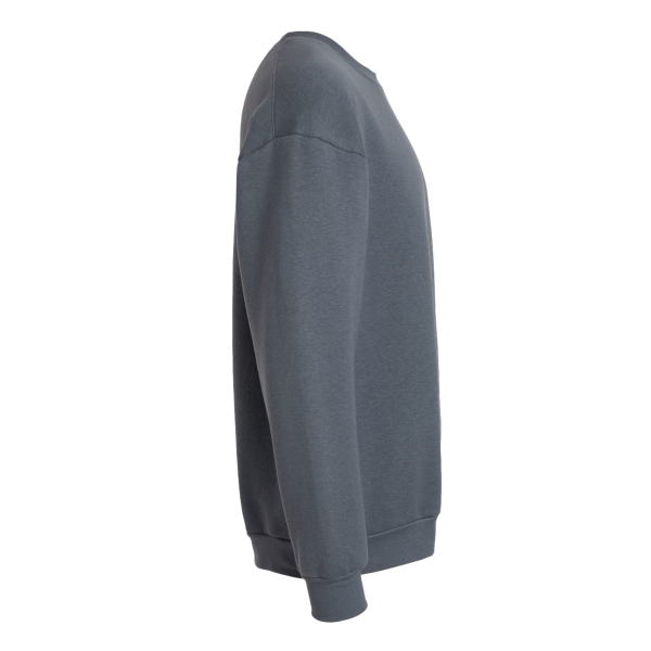 American Apparel Unisex ReFlex Fleece Crewneck Sweatshirt, Asphalt, Right Sleeve view