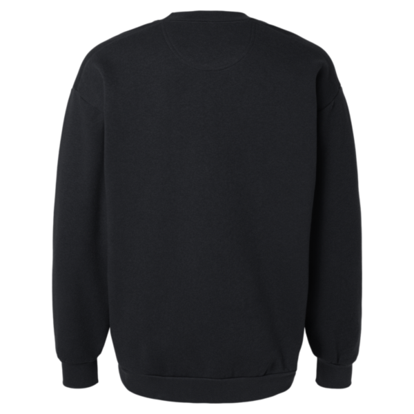 American Apparel Unisex ReFlex Fleece Crewneck Sweatshirt, Black, Back view