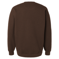 American Apparel Unisex ReFlex Fleece Crewneck Sweatshirt, Brown, Back view