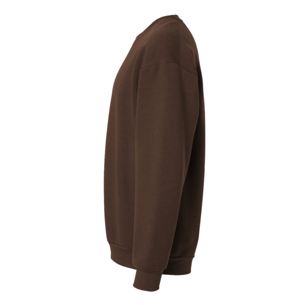 American Apparel Unisex ReFlex Fleece Crewneck Sweatshirt, Brown, Left Sleeve view