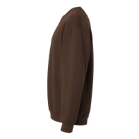 American Apparel Unisex ReFlex Fleece Crewneck Sweatshirt, Brown, Left Sleeve view