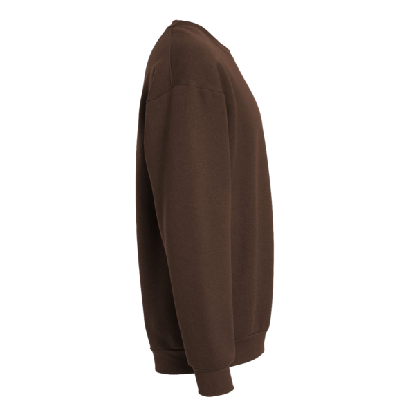 American Apparel Unisex ReFlex Fleece Crewneck Sweatshirt, Brown, Right Sleeve view