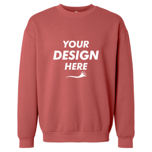 American Apparel Unisex ReFlex Fleece Crewneck Sweatshirt, Canyon, Front view, Mockup