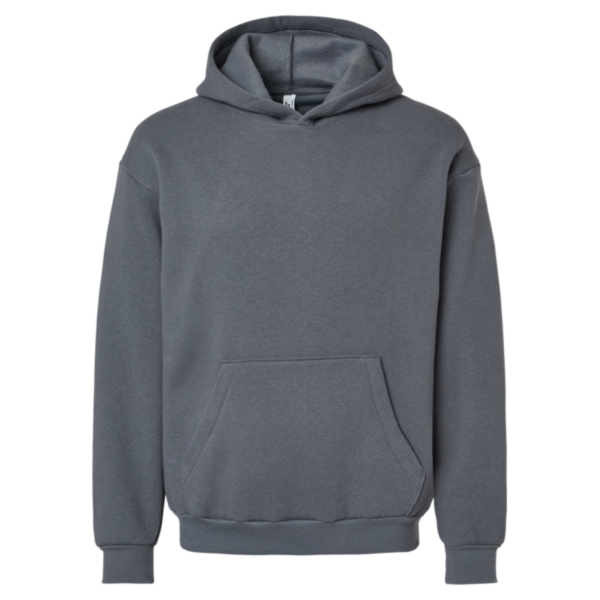 American Apparel Unisex ReFlex Fleece Hoodie Sweatshirt, Asphalt, Front view