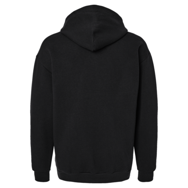 American Apparel Unisex ReFlex Fleece Hoodie Sweatshirt, Black, Back view
