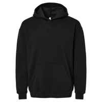 American Apparel Unisex ReFlex Fleece Hoodie Sweatshirt, Black, Front view